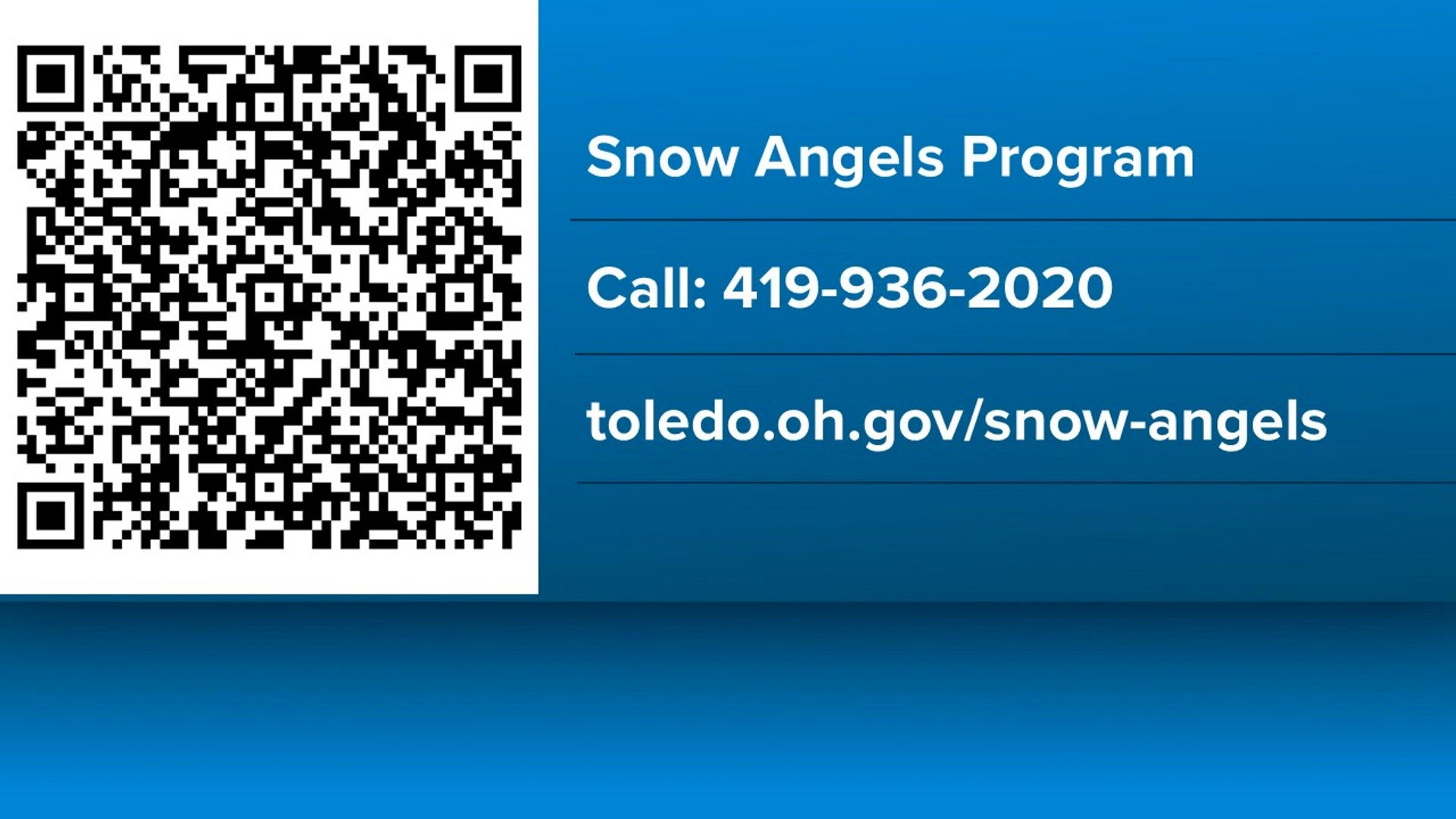 Register For A Program Registration now open for city of Toledo's Snow Angels program: How to ...