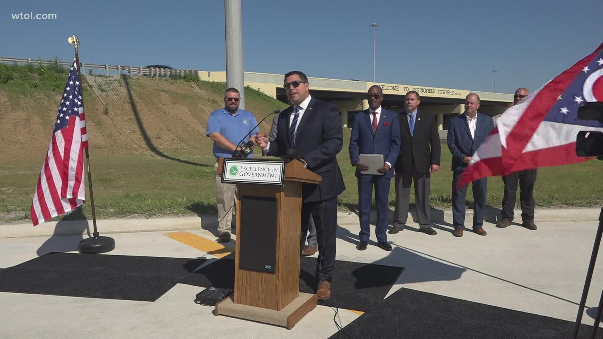 Millions of dollars and dozens of months later the Dorr Street interchange from I-475 is complete.