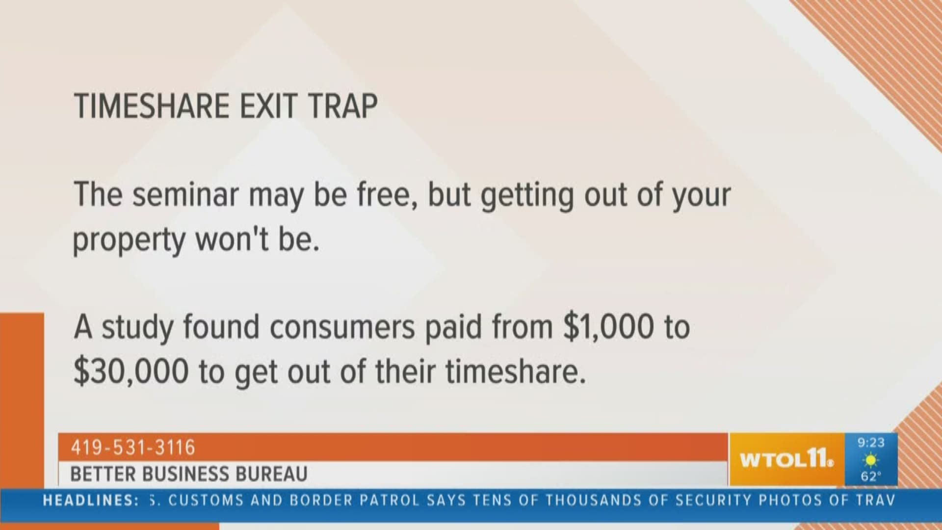 Stuck in a timeshare contract that you want to get out of? The BBB has time share relief operators with some advice.