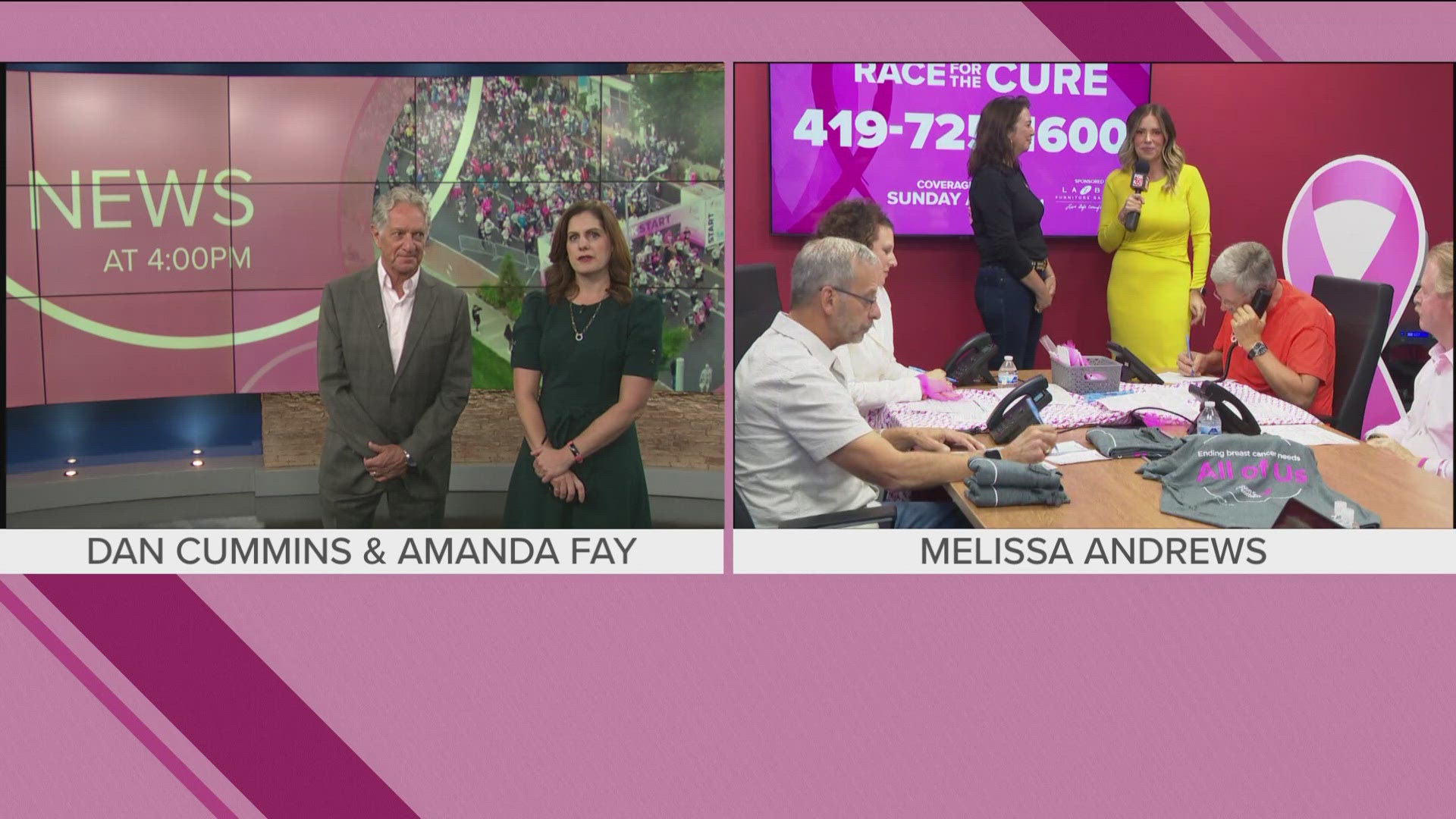 It isn't too late to register for the Susan G. Komen Northwest Ohio Race for the Cure! Our phone bank is open at 419-725-1600.