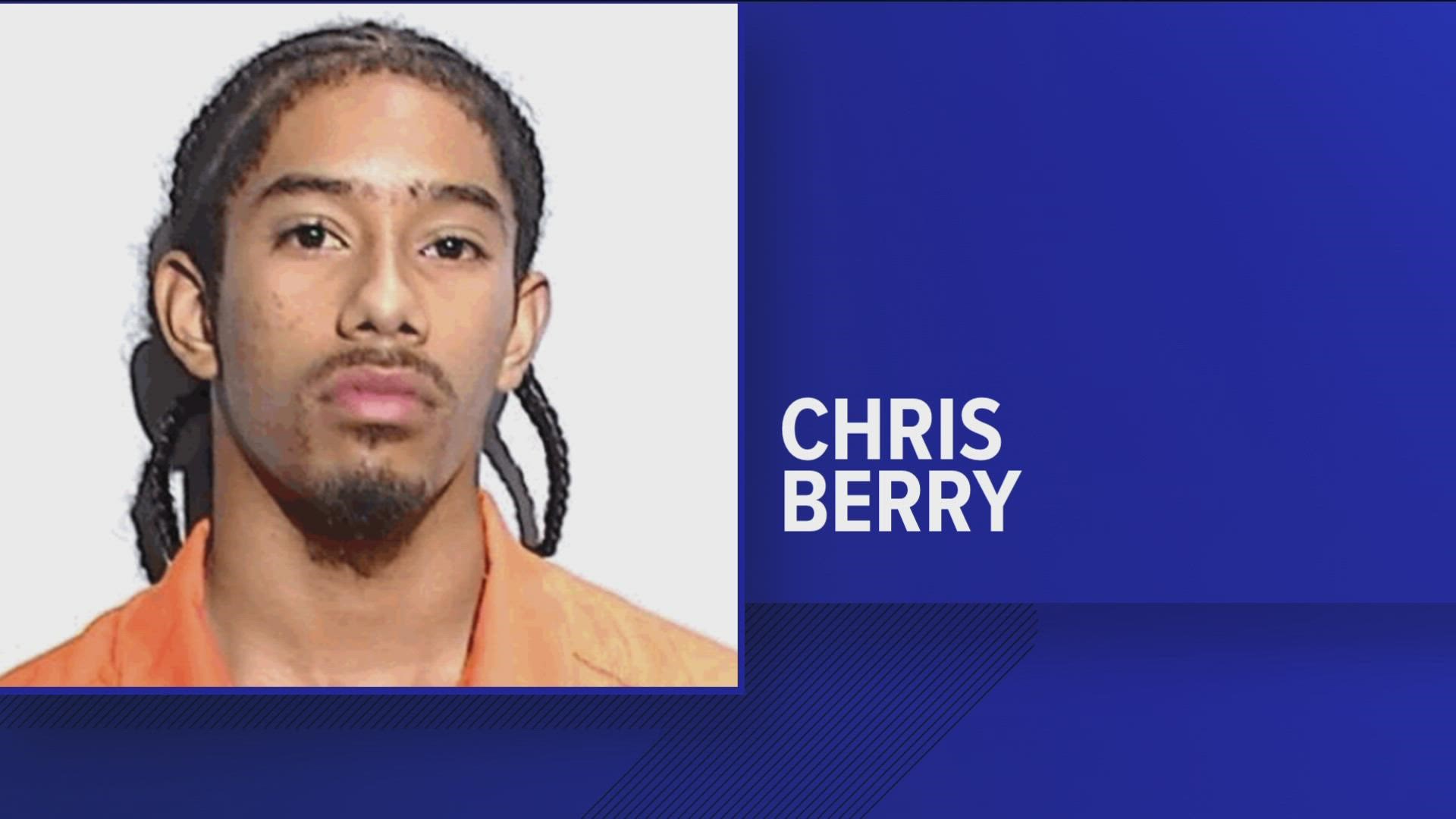 19-year-old Chris Berry was arrested and charged with murder Wednesday in the shooting death of Corey Coley on Aug. 26.