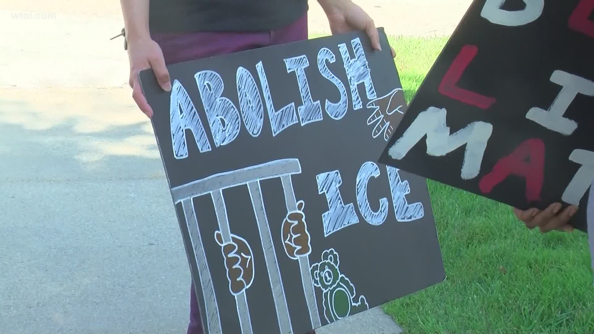 Stay Woke, Speak out held an "Abolish ICE" rally in downtown Monroe Saturday.