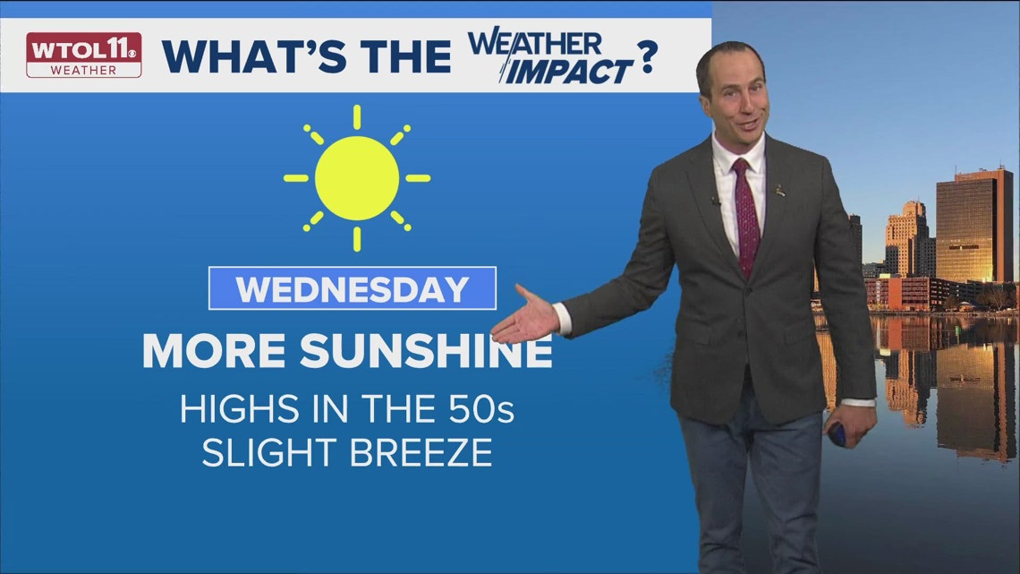 Chilly Tuesday night turns into a Wednesday warm up | WTOL 11 Weather ...