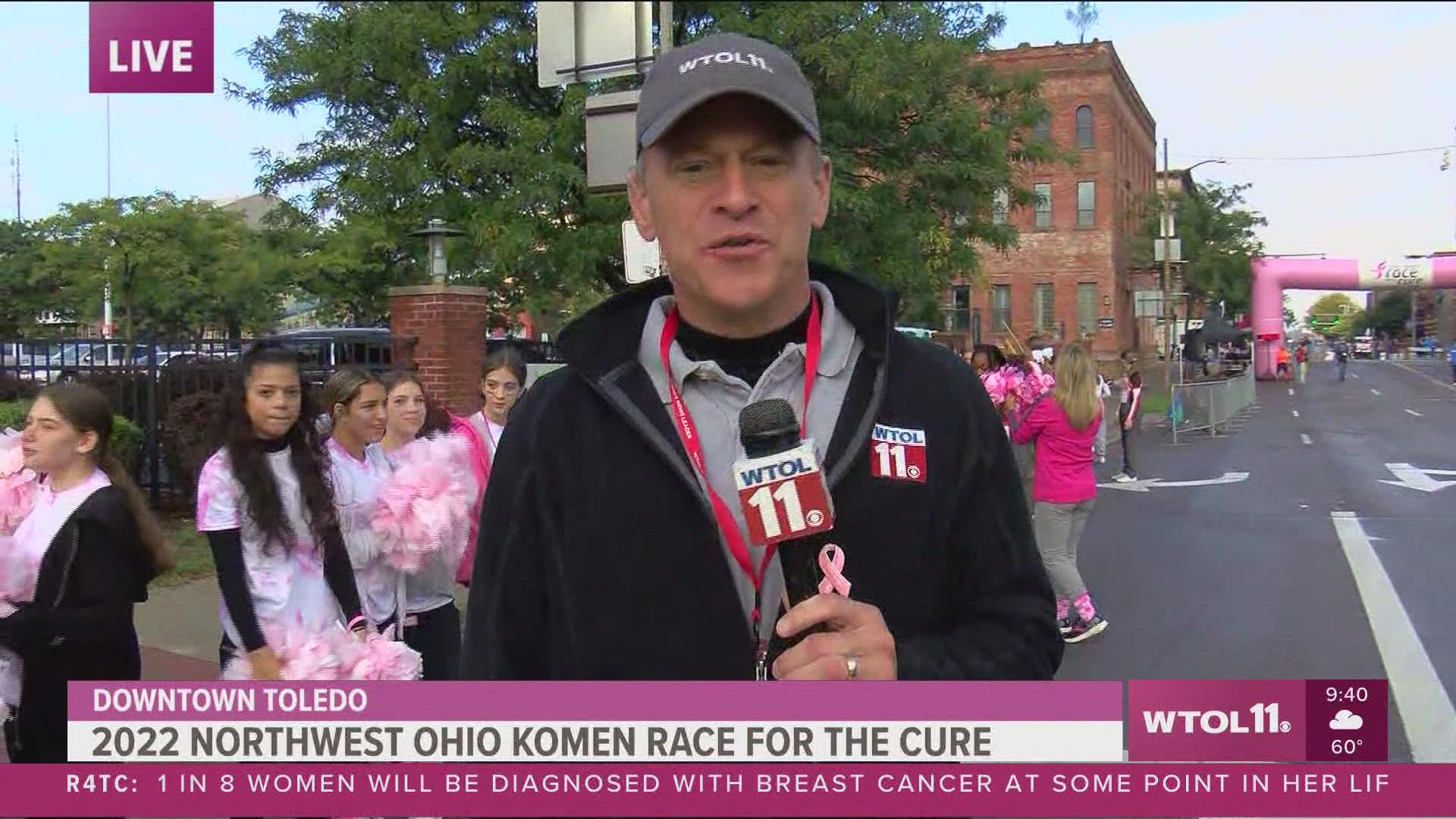 Thousands of people gathered in downtown Toledo on Sunday morning for the 29th Susan G. Komen Northwest Ohio Race for the Cure.