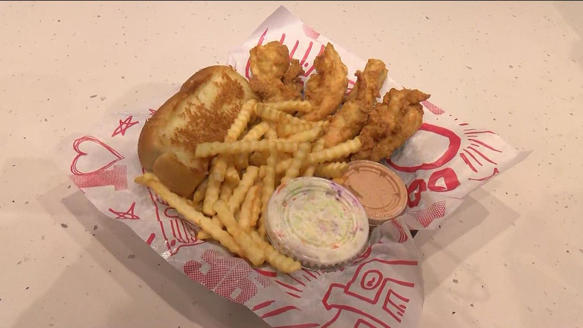 Raising Cane's grand opening today in Perrysburg