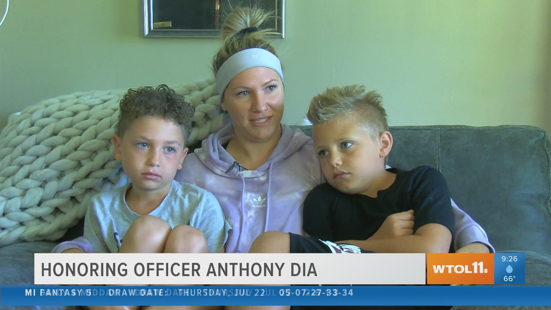 Next week would have marked Ofc. Anthony Dia's fourth year of service to Toledo. His wife Jayme talks about their relationship.