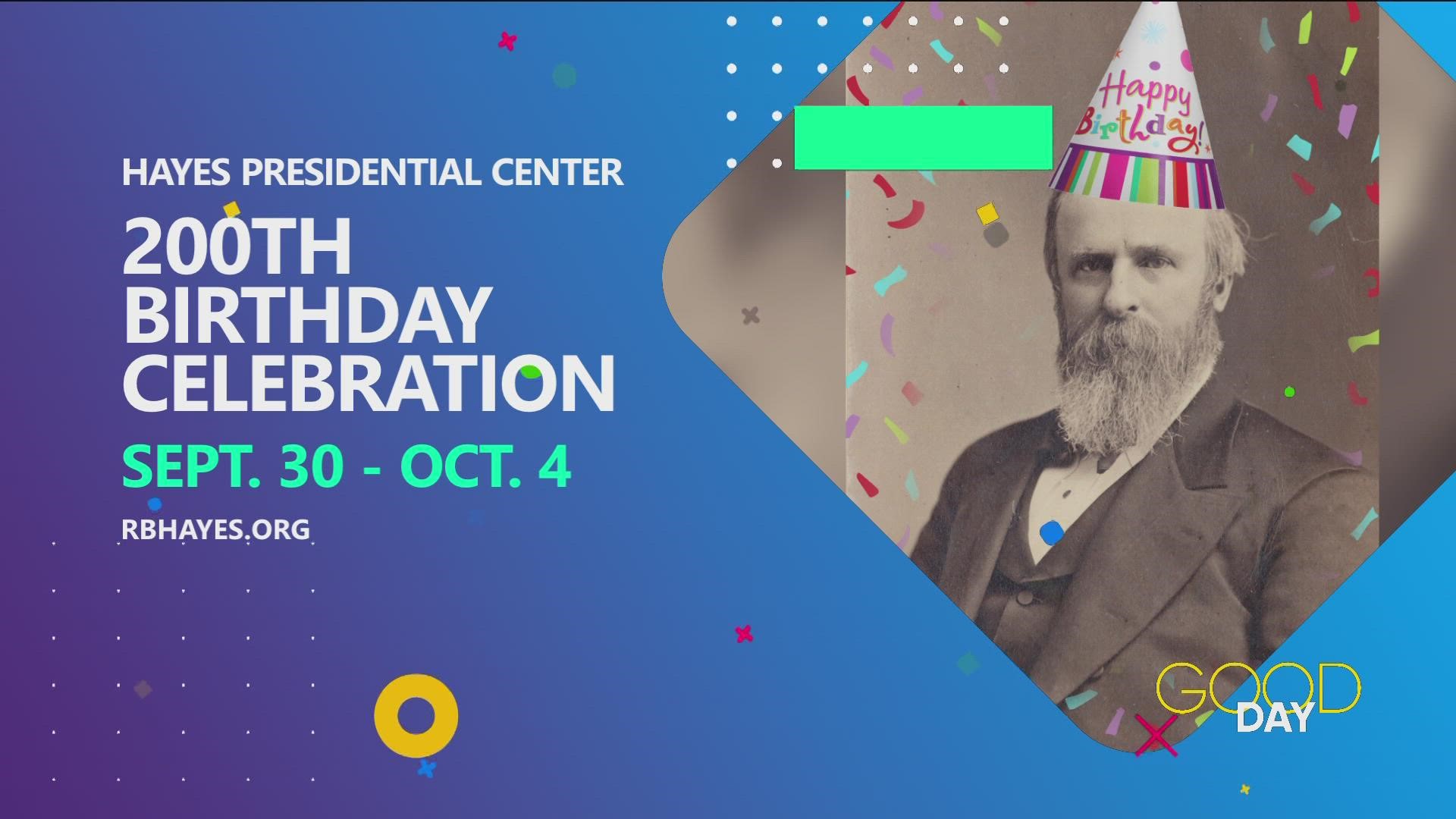 Celebrate the 200th birthday of president Rutherford B. Hayes from Sept. 30 to Oct. 4. Admission is free.