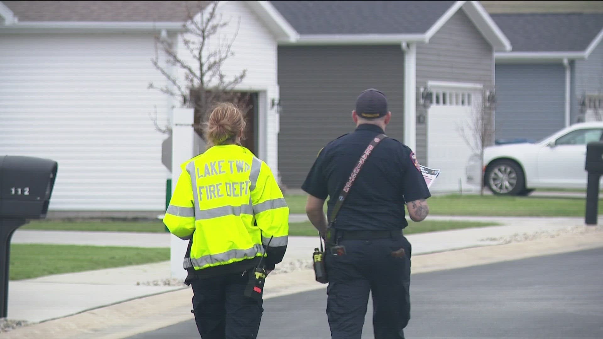 The department canvassed mobile home parks to give people resources to stay connected during the potential storm.