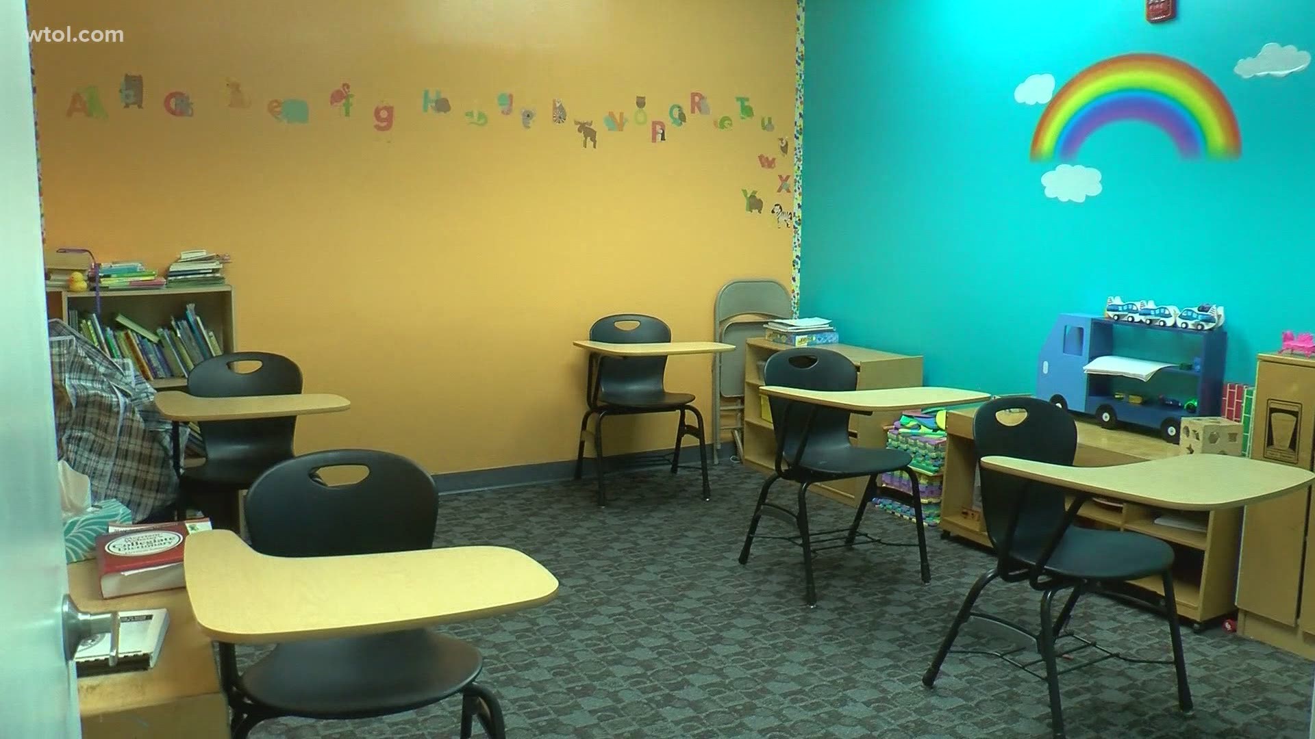 A local daycare has taken on students up to 8th grade to make sure they have help and access to internet services for school.