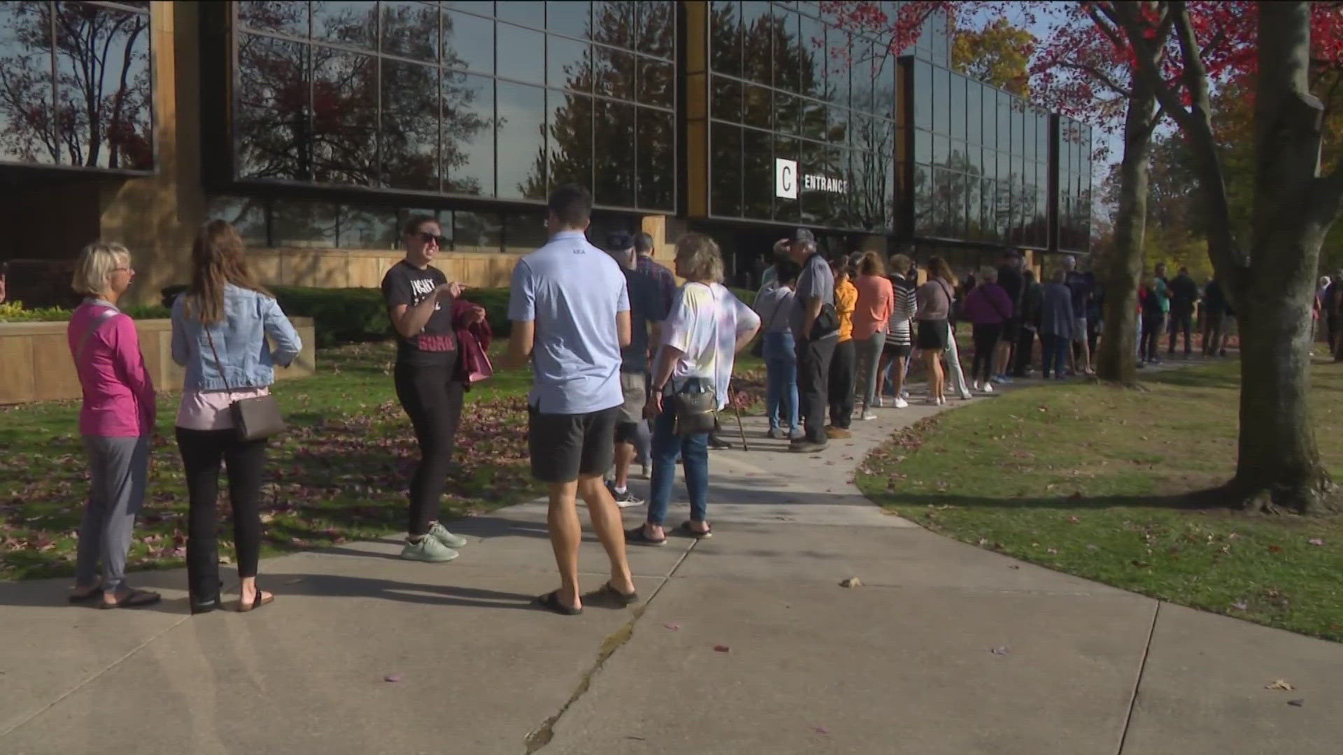 Some voters said it took over one hour from start to finish for them to cast their vote, but they didn't mind the wait.