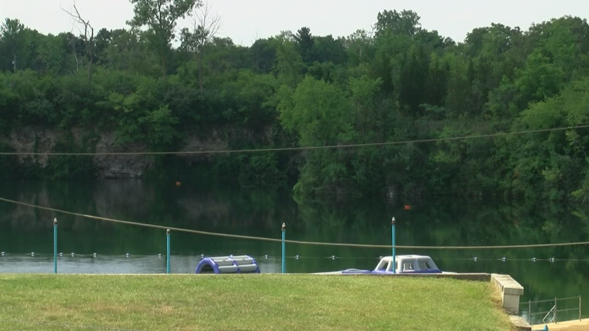 Pedro Salinas jumped into the quarry Monday and did not resurface.