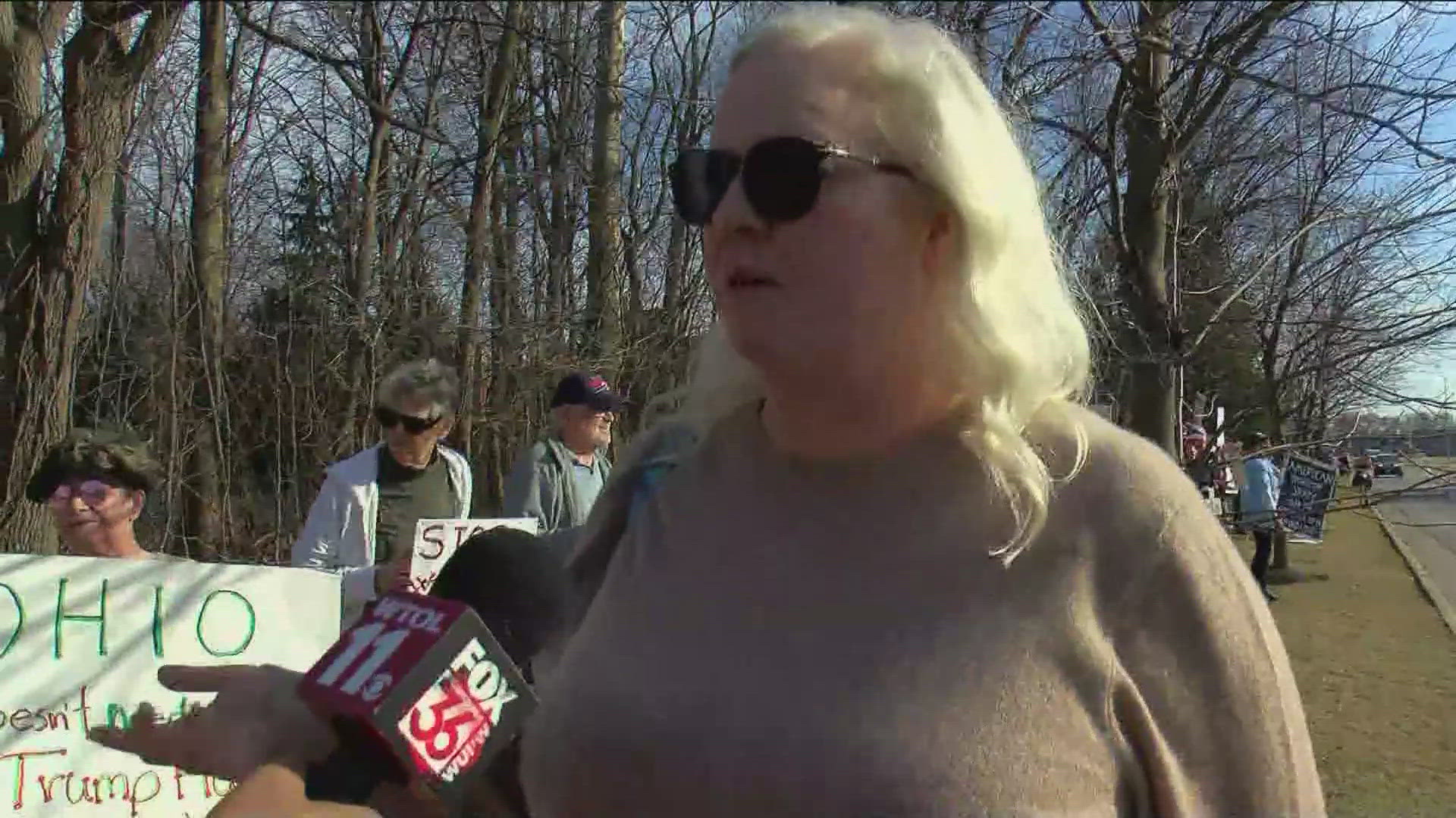 Chairperson Schuyler Beckwith says many of the protestors believe billionaires shouldn't be politicians and be in charge of running the government.