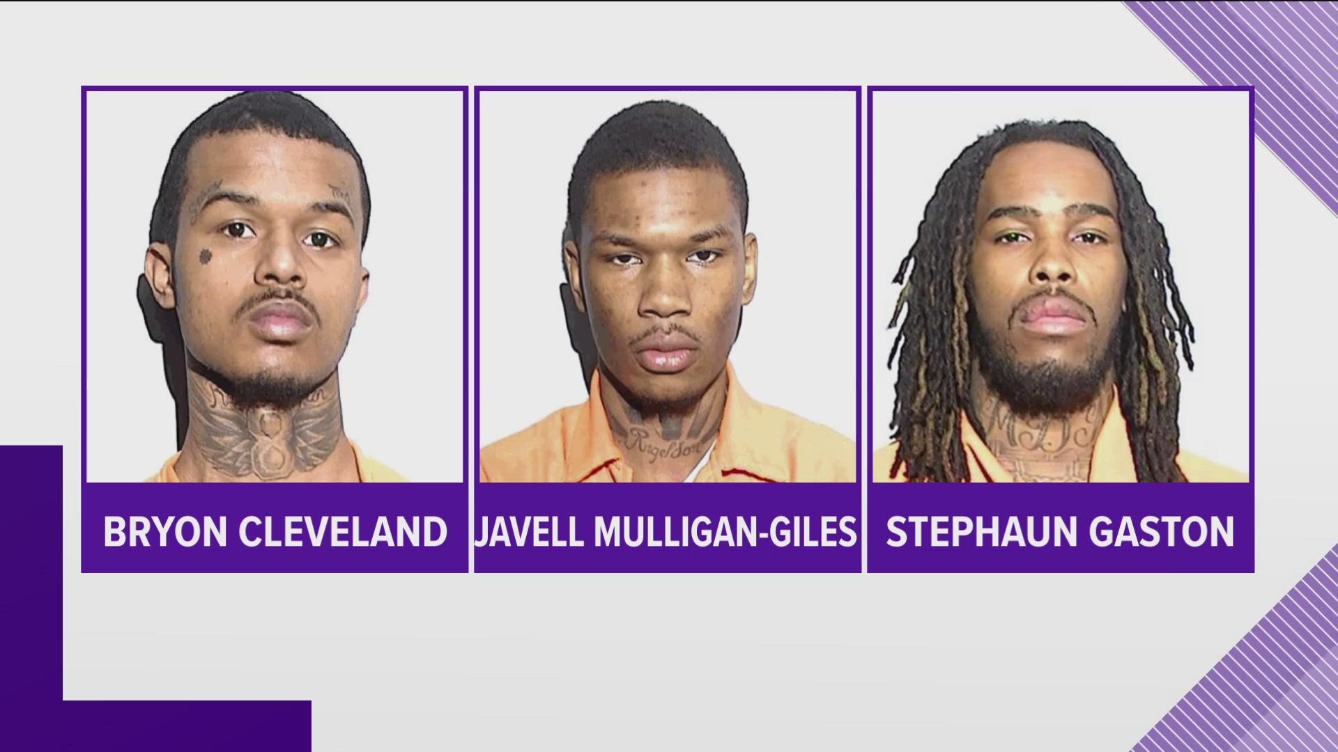 2 suspects are facing charges of murder and all 3 are charged with Participation in a Criminal Gang.