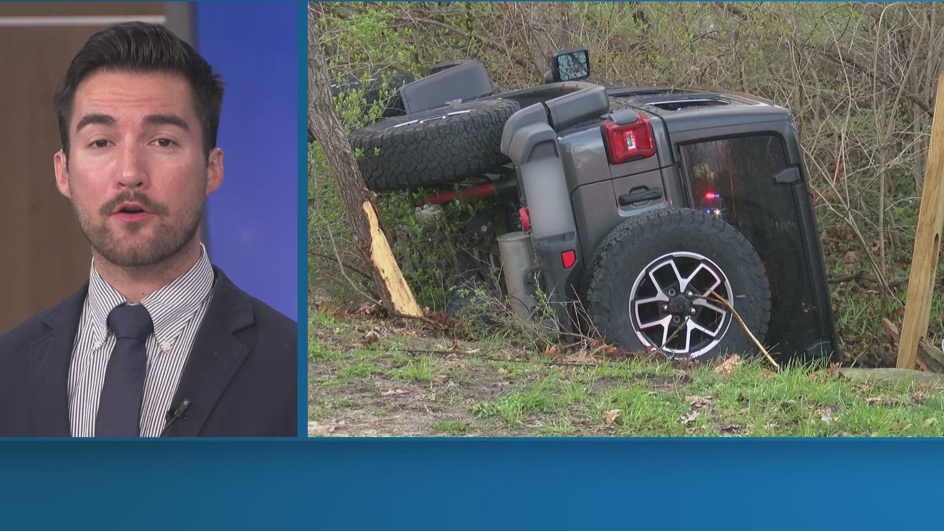 Jeep goes off the road and into creek in Sylvania Twp. neighborhood ...