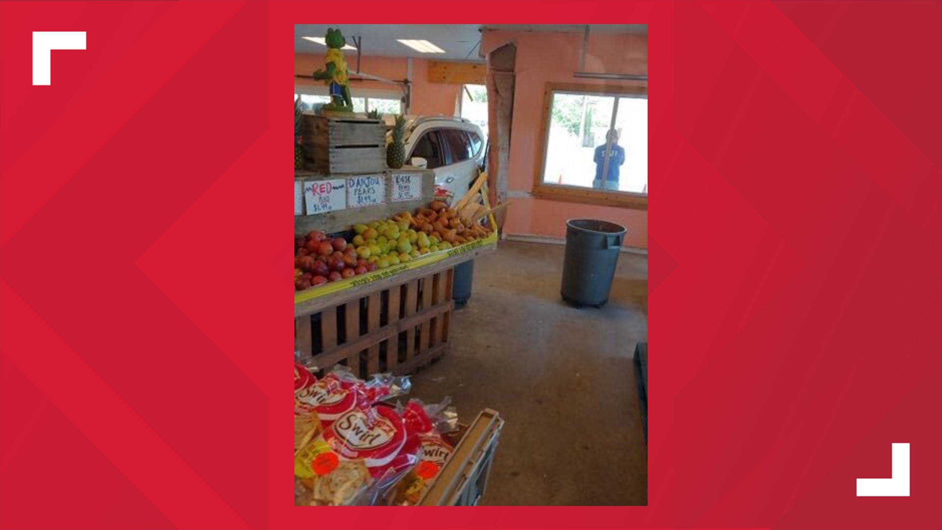 Car crashes into N. Reynolds Market