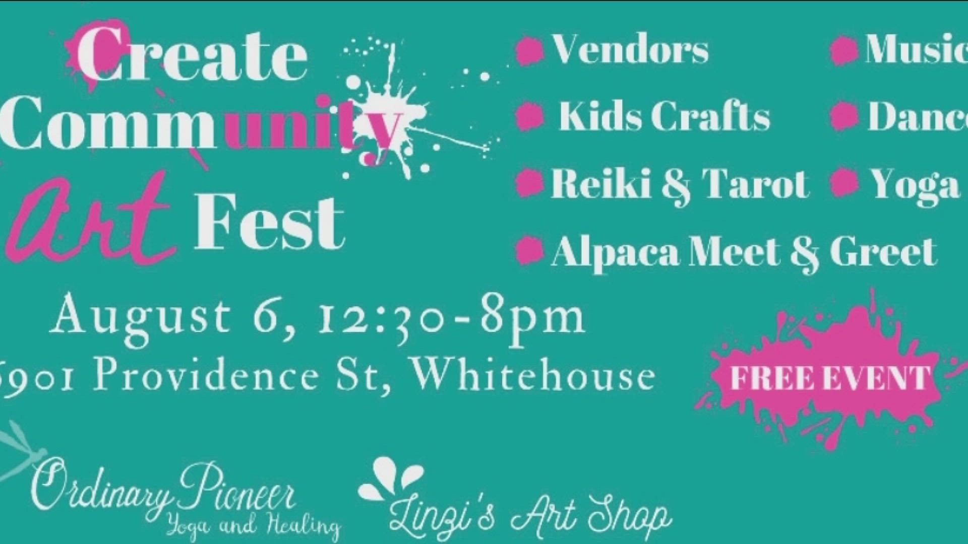 Create community art fest celebrates self healing, yoga and art