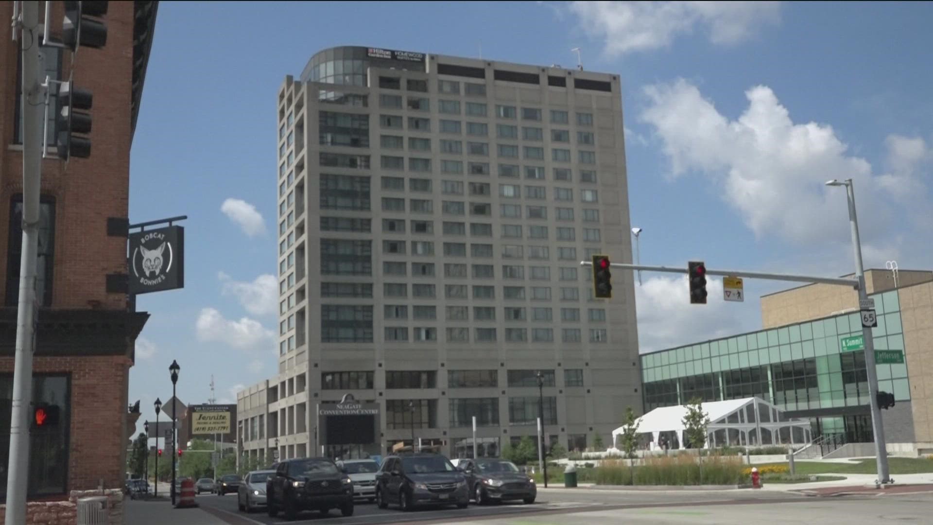 The official grand opening for the Hilton Garden Inn and Homewood Suites is just one of several recent big projects for downtown Toledo.