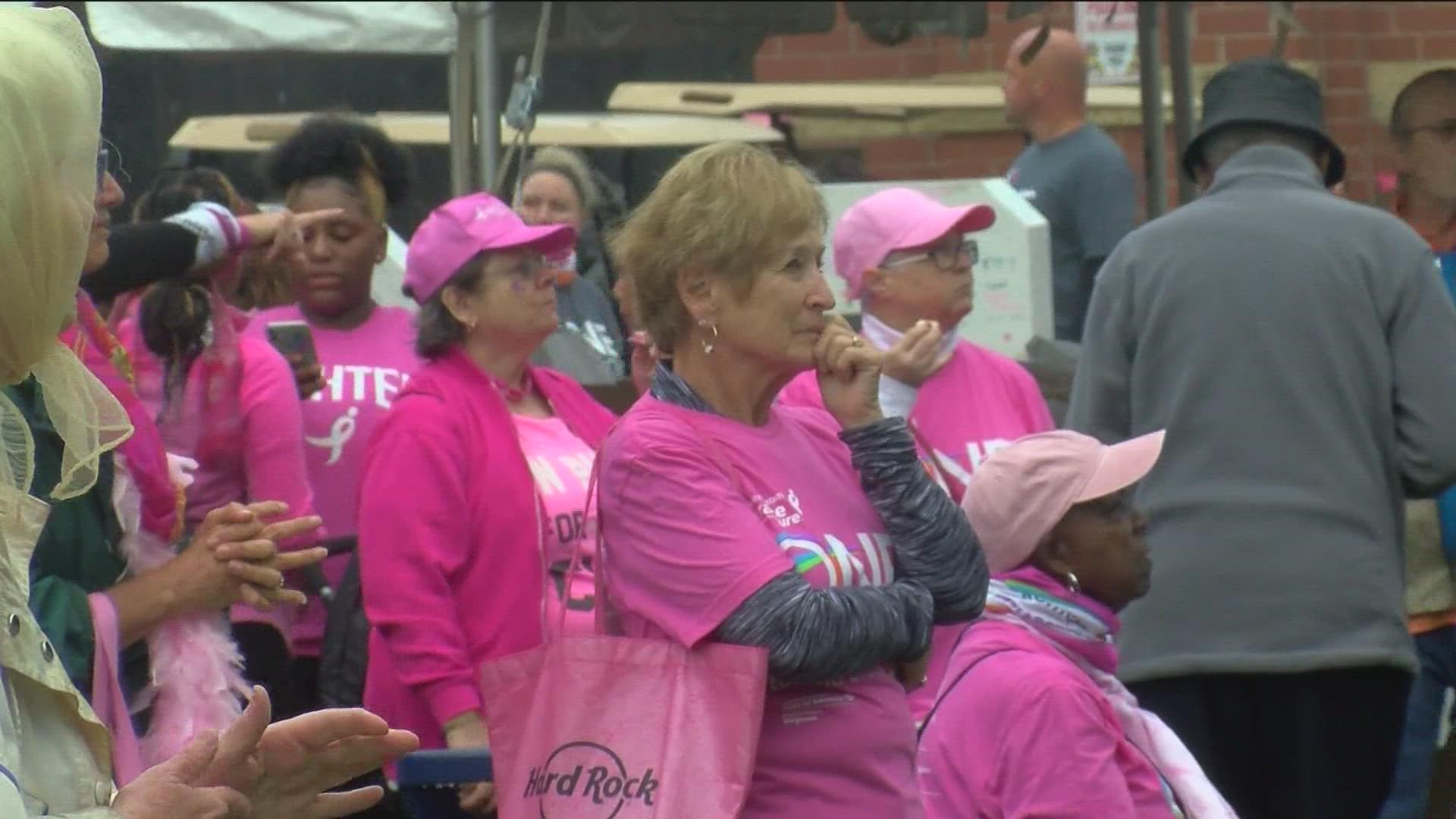 People flocked to downtown Toledo Sunday for the annual Race for the Cure 5K. While participants looked ahead to a cure, they also remembered those they lost.
