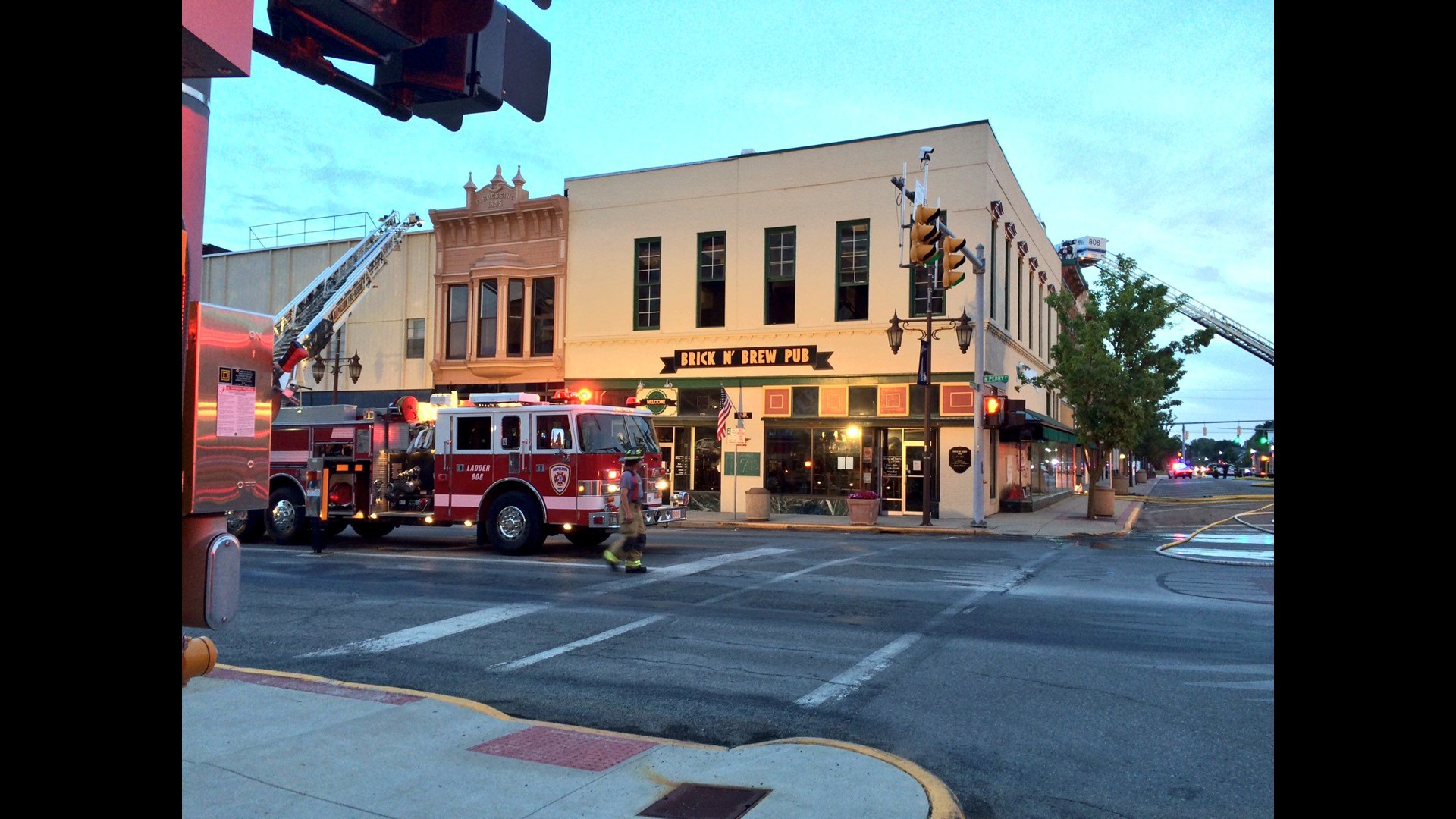 Multiple departments respond to downtown Napoleon fire
