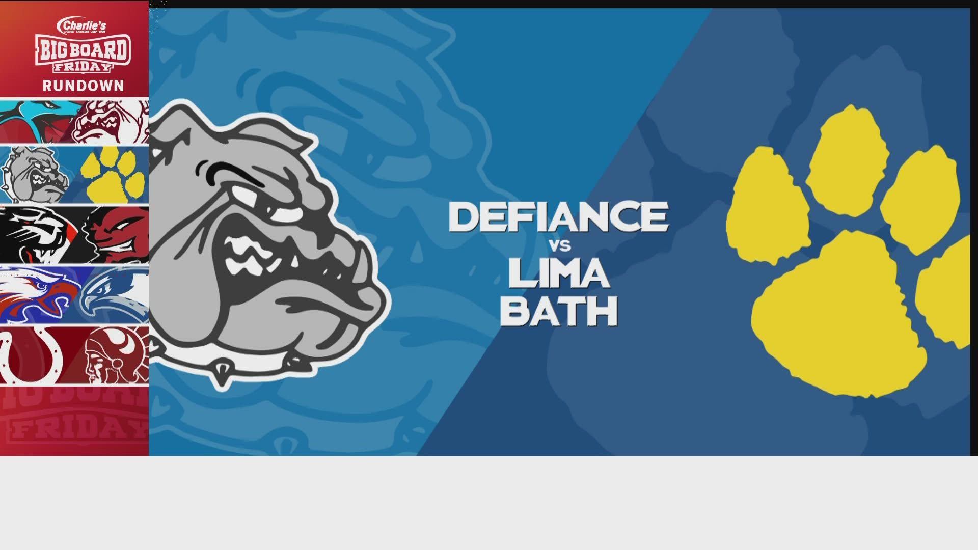 Defiance wins their fourth in a row... they shut out Bath 35-0.