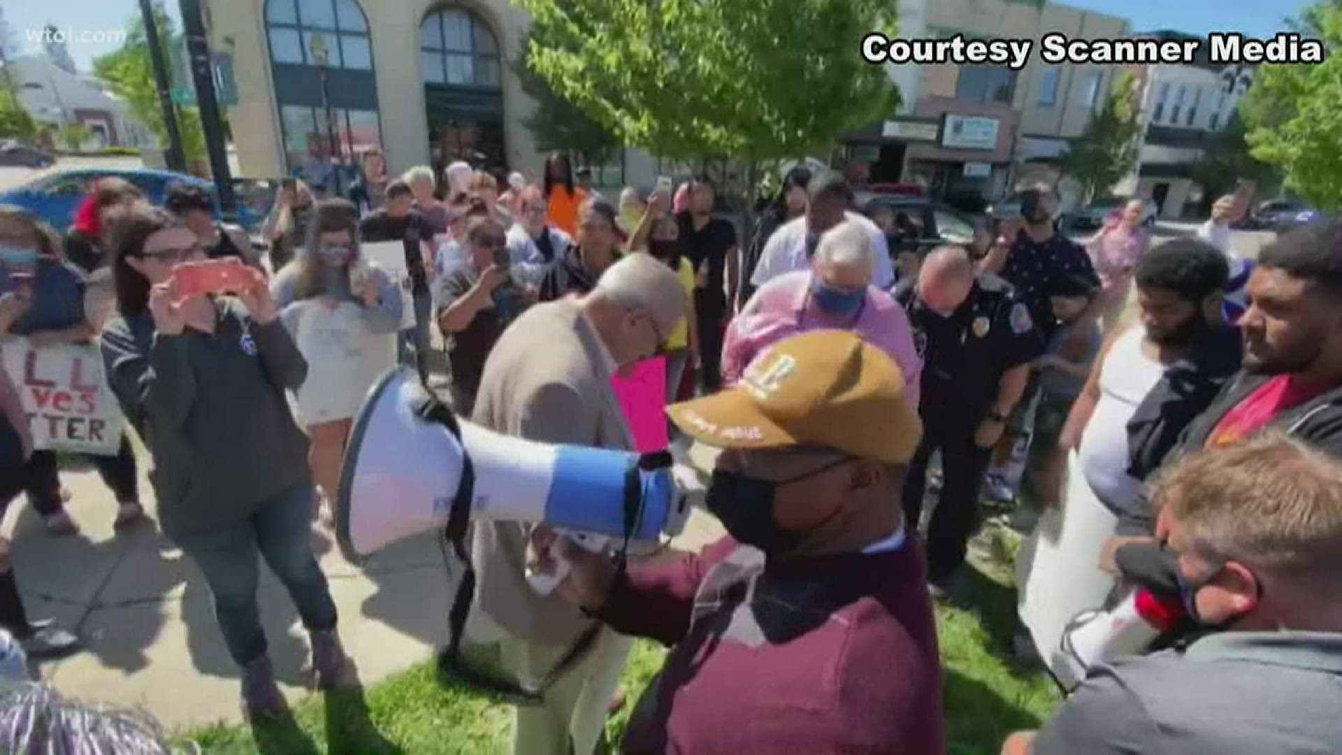 Protesters gathered again on Sunday, this time in west Toledo to call for police accountability after the death of George Floyd in Minneapolis last week