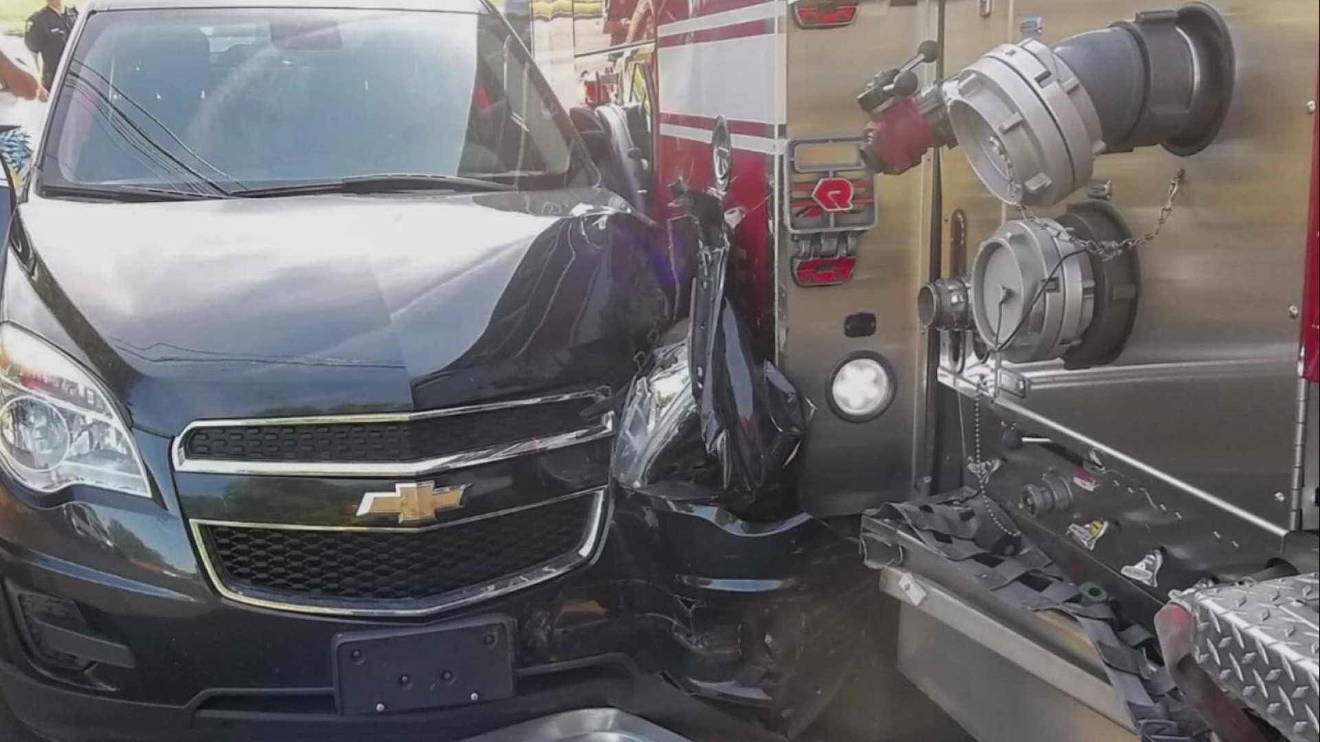 A deadly crash involving a Toledo fire truck was caught on camera at the corner of Auburn and Monroe back in late June.