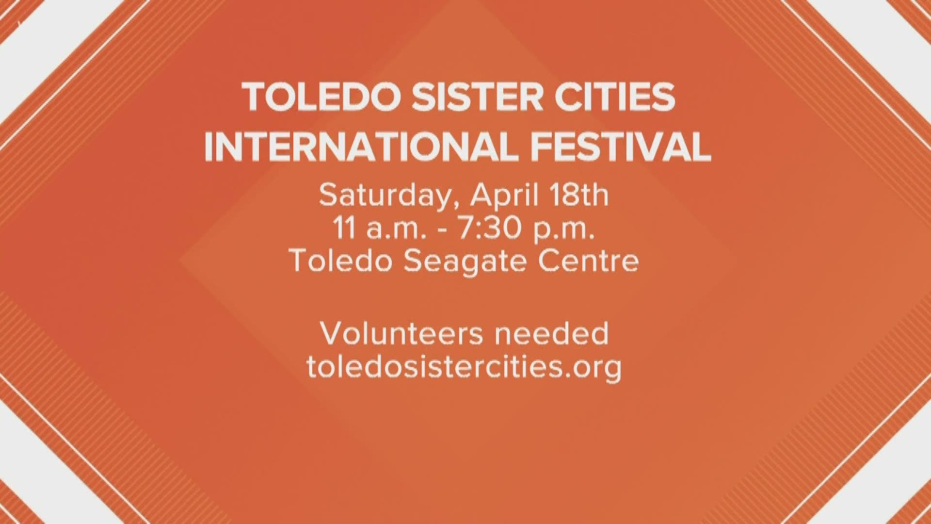 Rogene Kohler and Anwer Ali from Toledo Sister Cities International explain how you can be one of those 'invisible helpers' for April's festival.