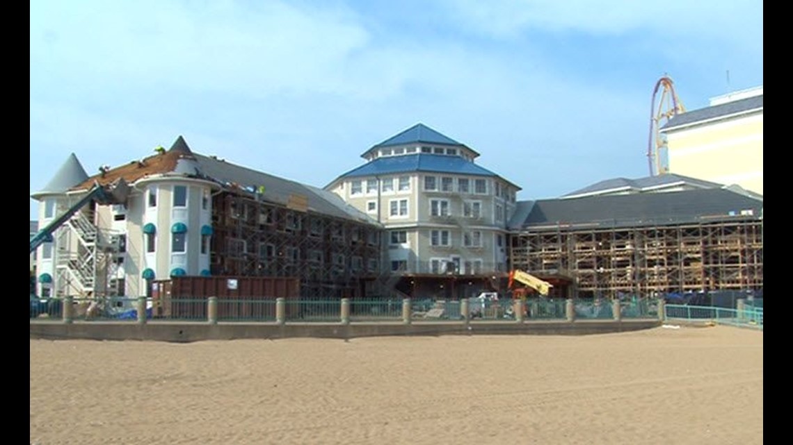 Renovations progressing on Hotel Breakers at Cedar Point