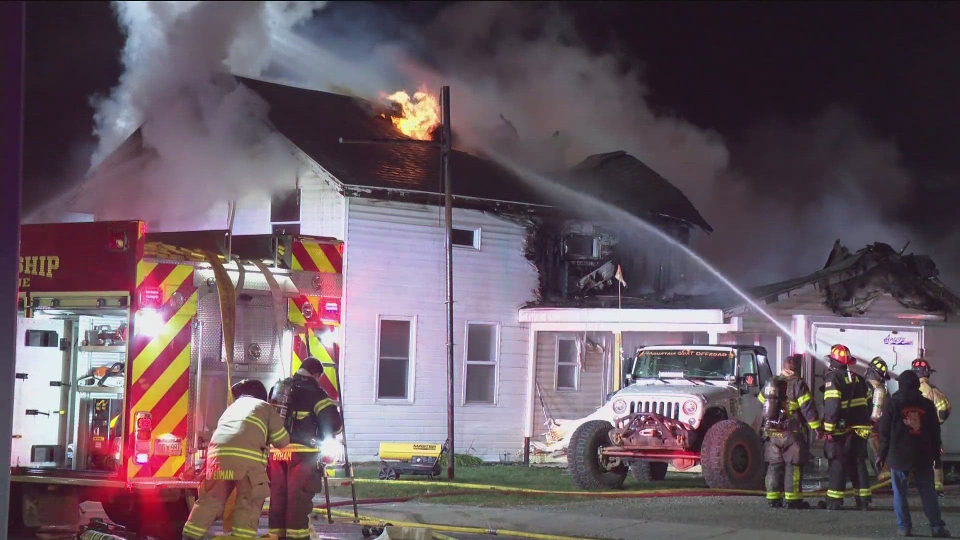 Police are investigating after a fire destroyed a house in the small Monroe County town of Ida, Michigan.