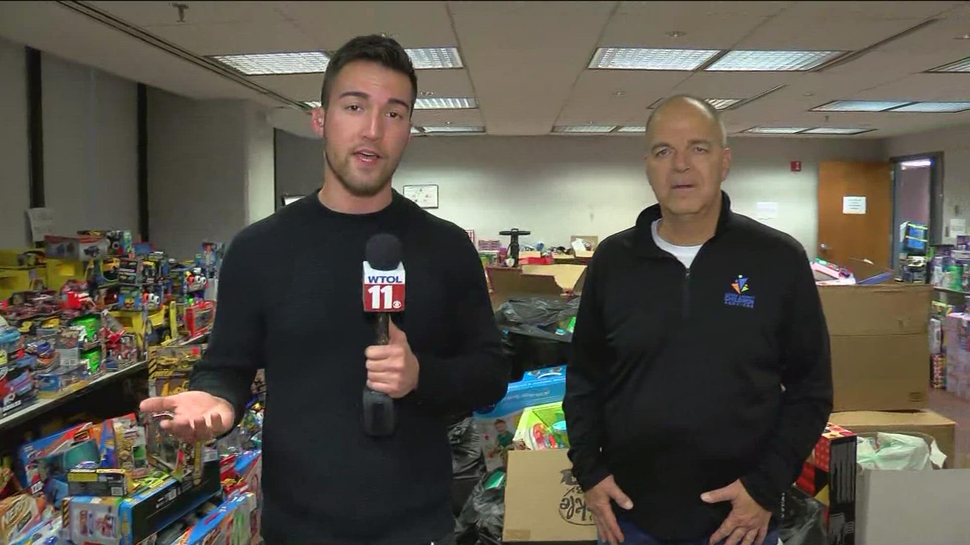 Kevin Milliken, from Lucas County Children Services, talks about the importance of donated toys for foster children at the holidays.