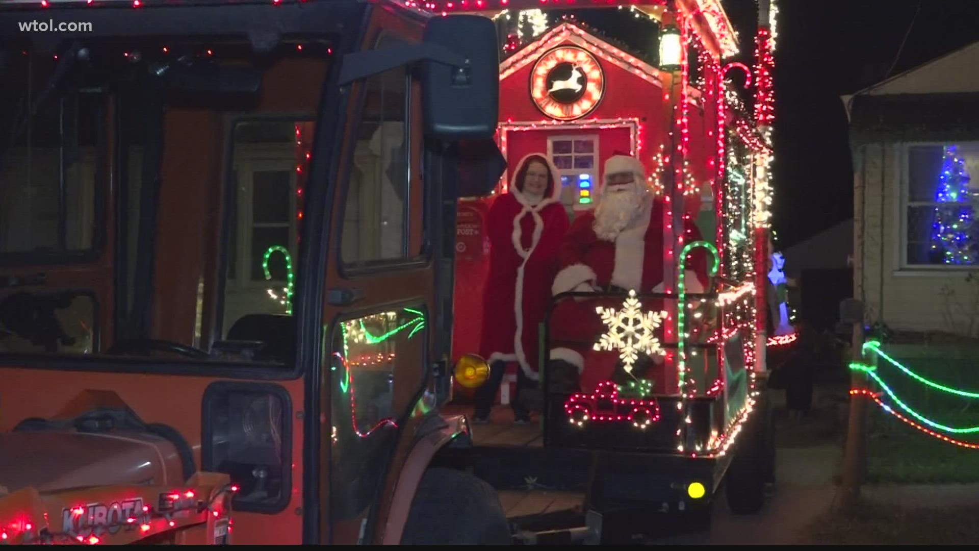 This year's float is 55 feet with 19,000 lights.