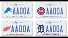 Detroit sports fans can show their pride via new license plates