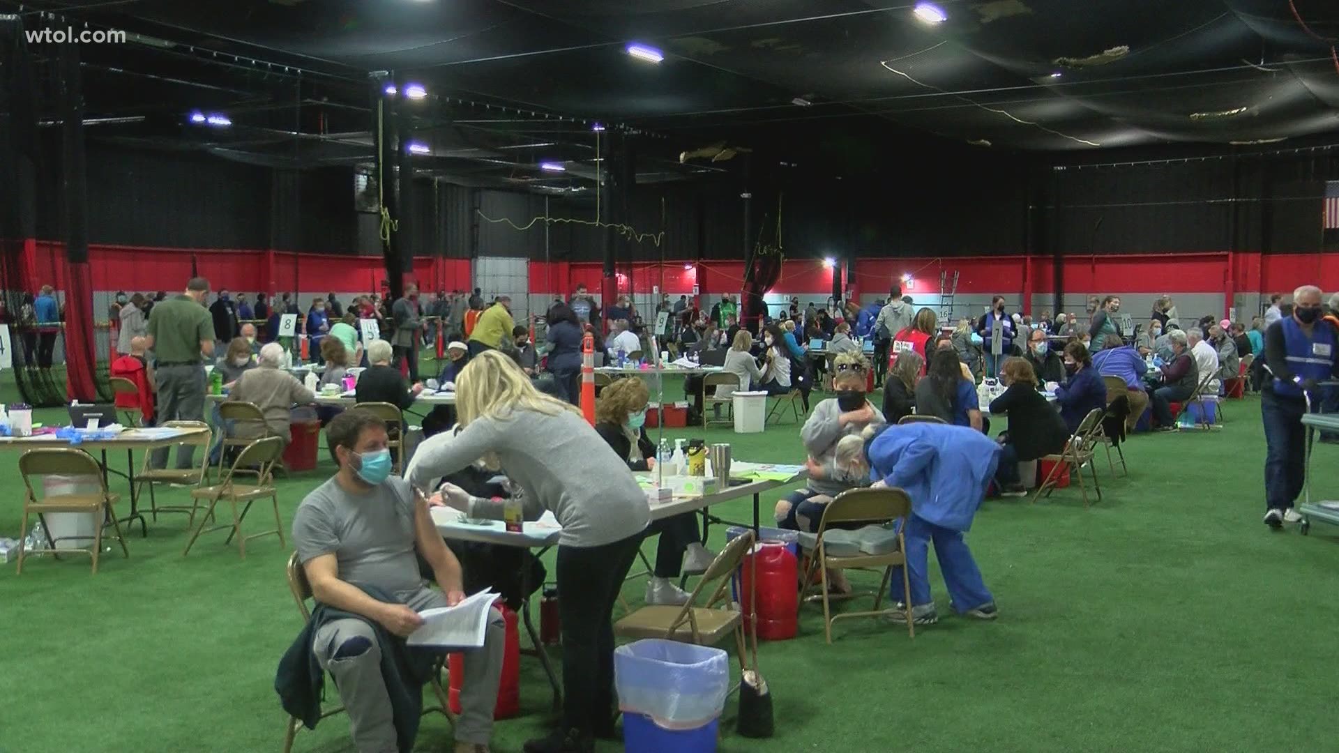 Nearly 6,000 Johnson and Johnson shots were administered at the event on Wednesday.