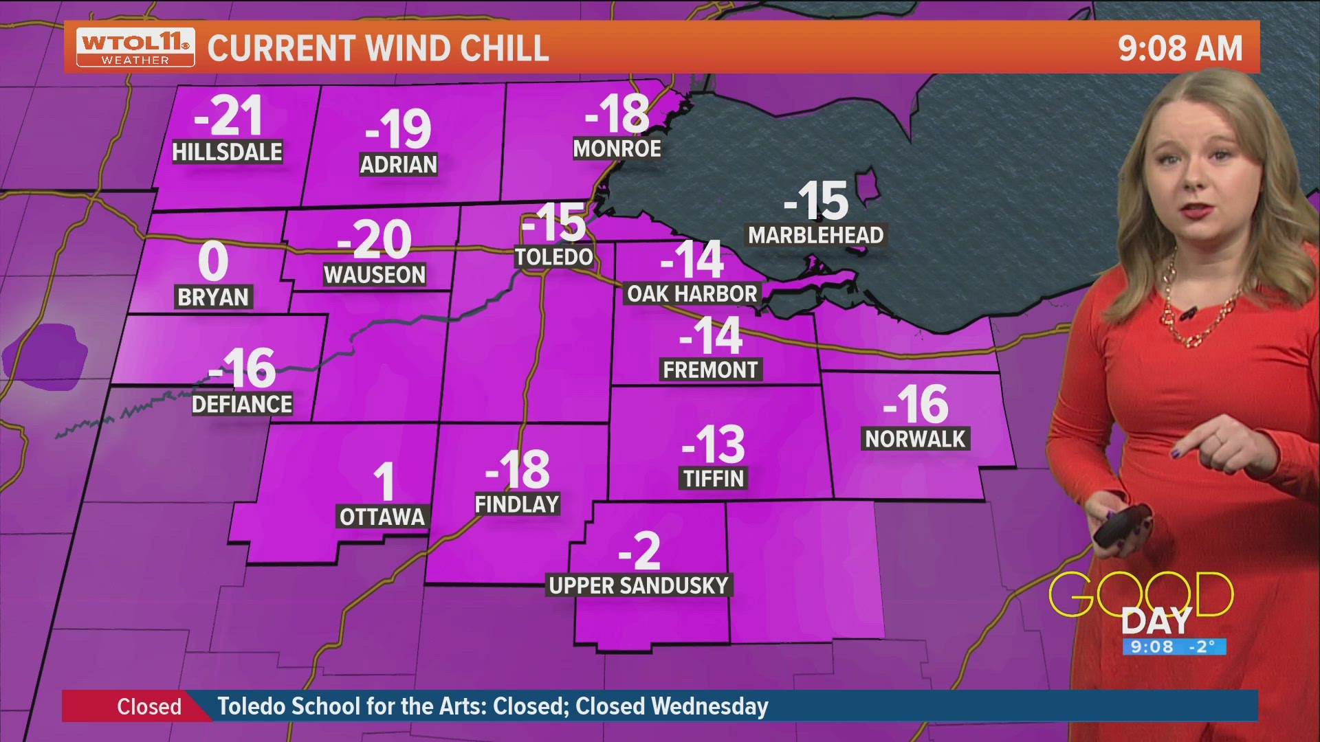 Sub-zero temperatures make for extremely cold Wednesday | WTOL 11 ...