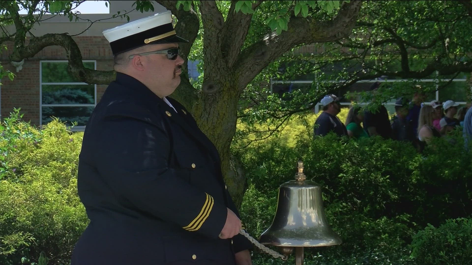One by one, the names of the deceased were read as a bell tolled in their honor.