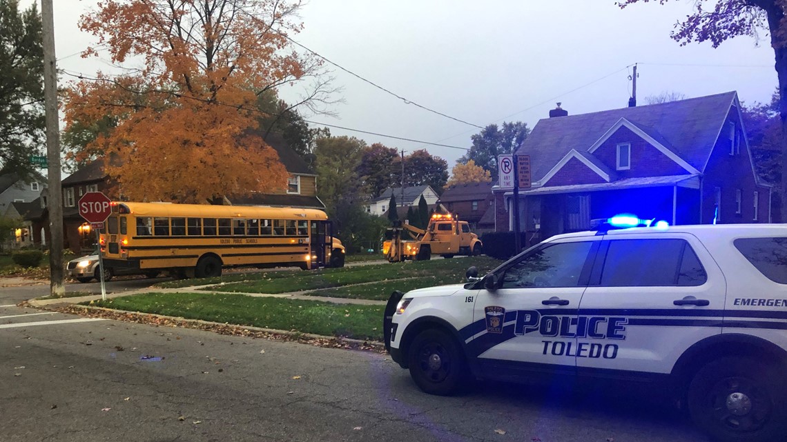 No children injured after car vs. school bus crash | wtol.com