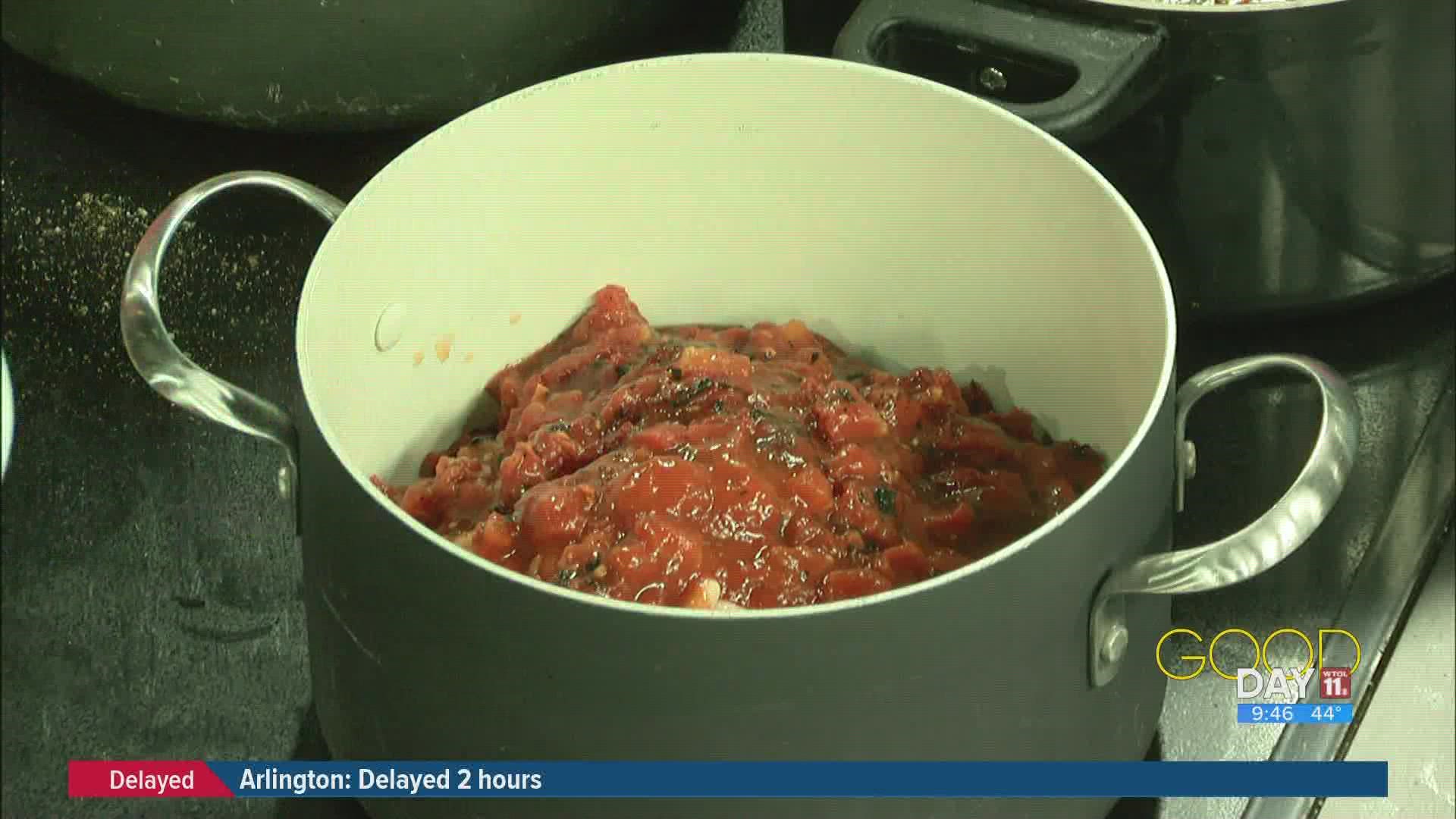 Chef Ella Dudek demonstrates a recipe for a warming winter soup.