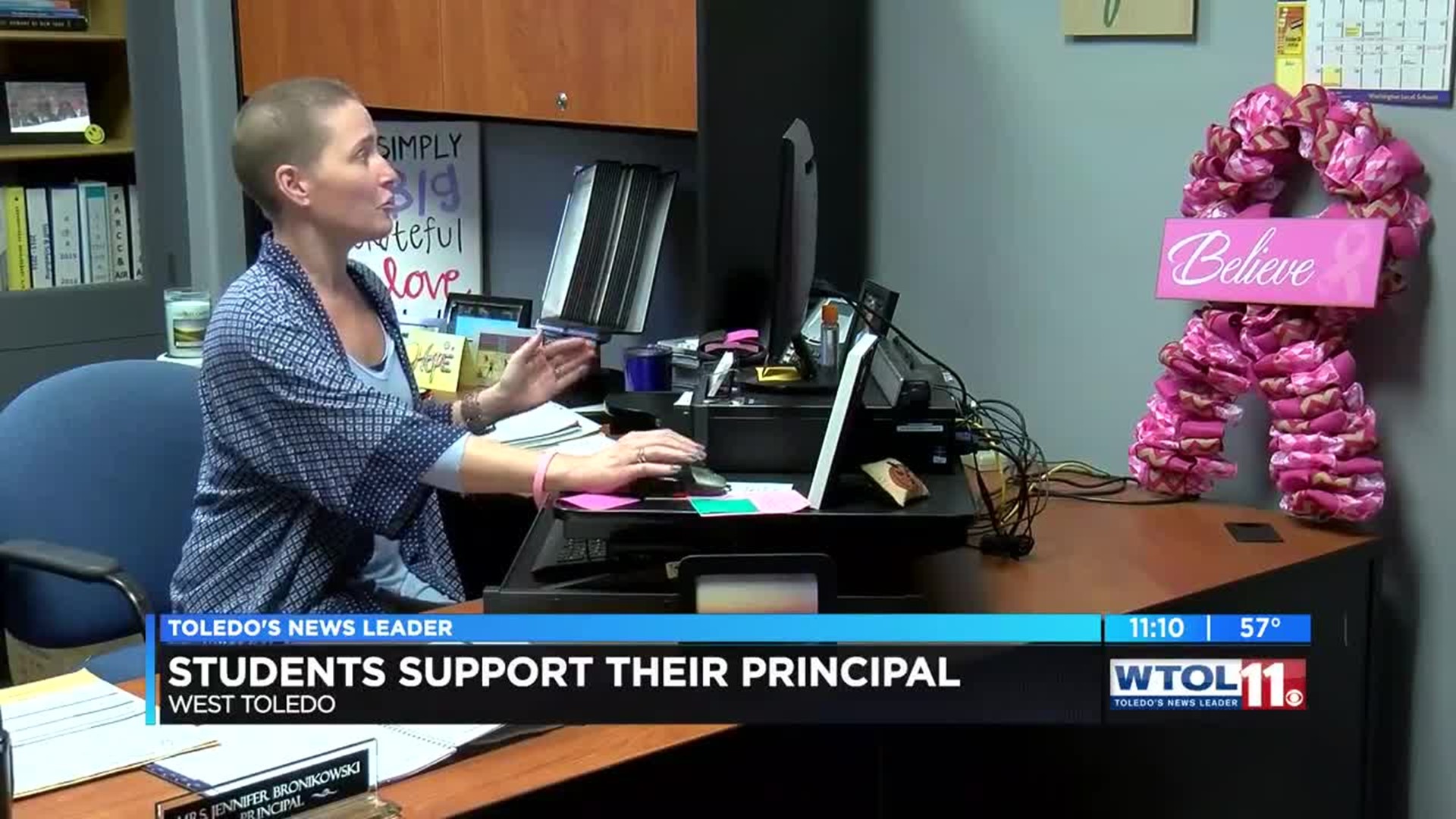 Washington Local students support principal's breast cancer battle