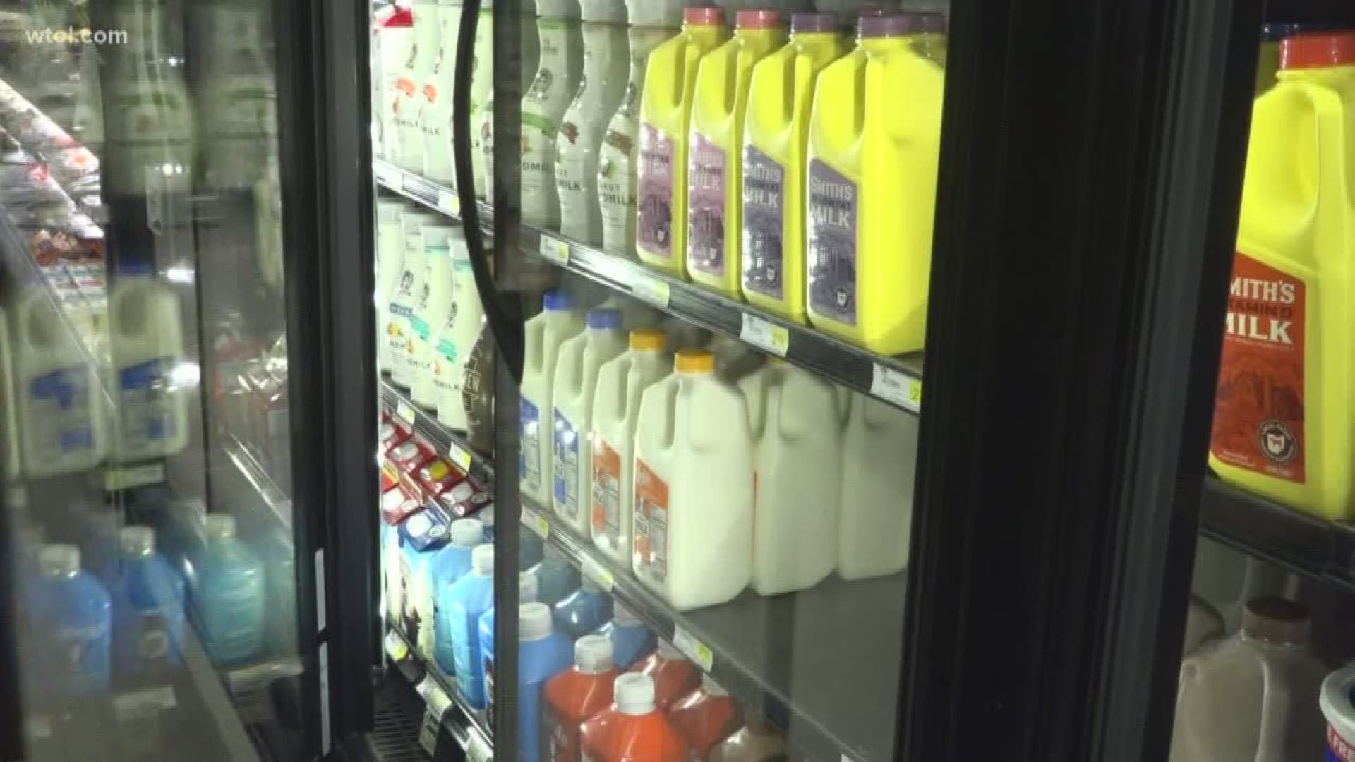 Local shoppers are preparing to stock up on food before the snow hits. Stores already have their shelves stocked for the likely rush of people.