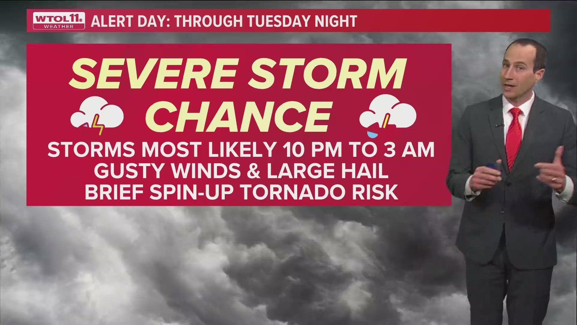 ALERT DAY Tuesday for severe storm risk overnight into Wednesday | WTOL 11  Weather - Feb. 27