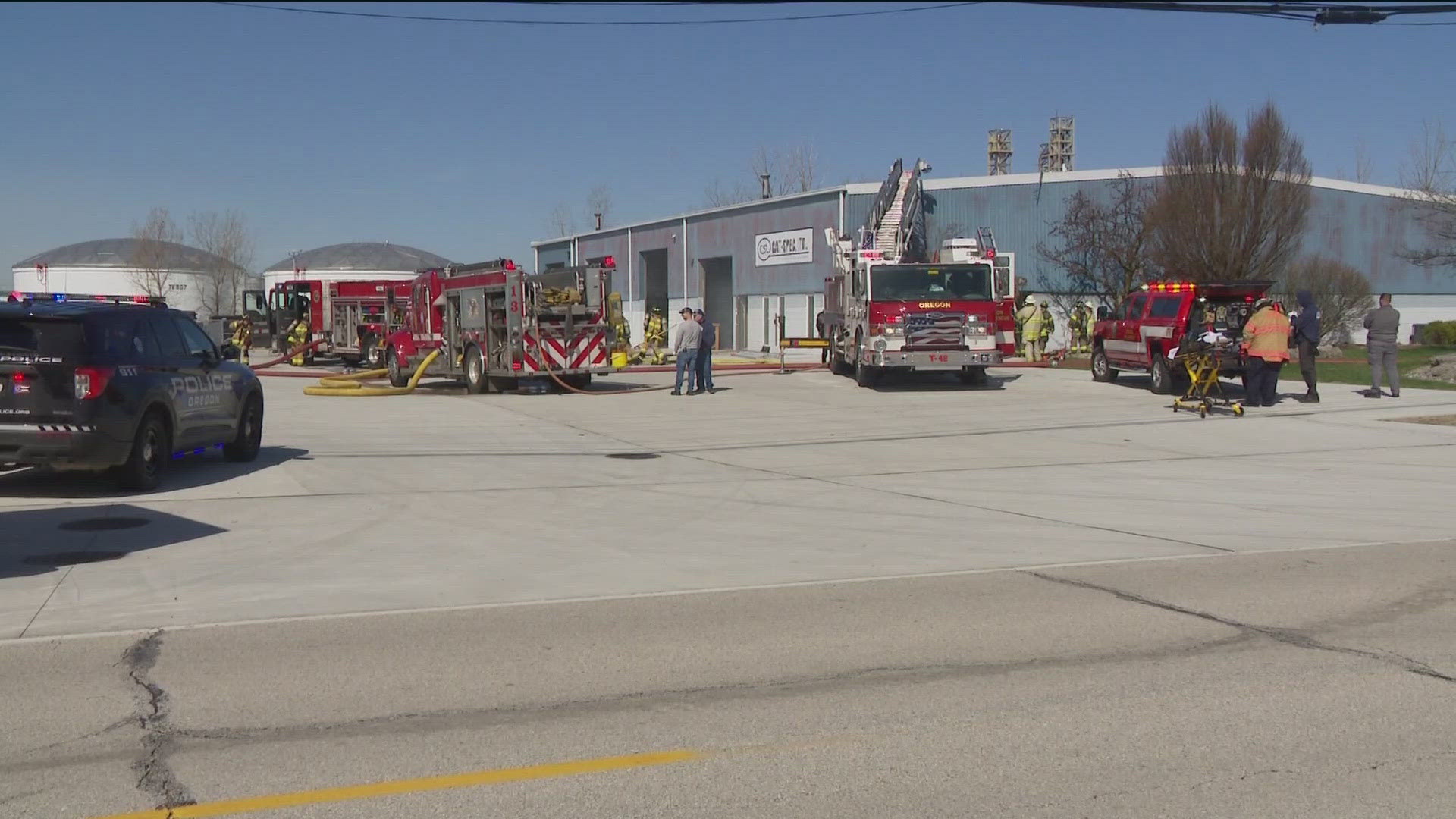 Oregon fire officials said there was fire in the walls and smoke in the building, but that the incident is under control. 