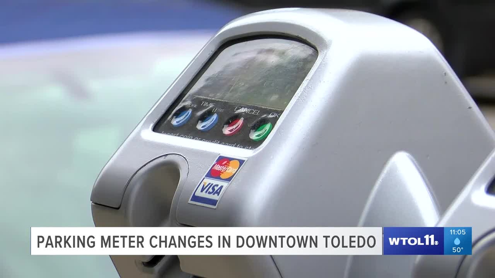 Parking meter changes in downtown Toledo