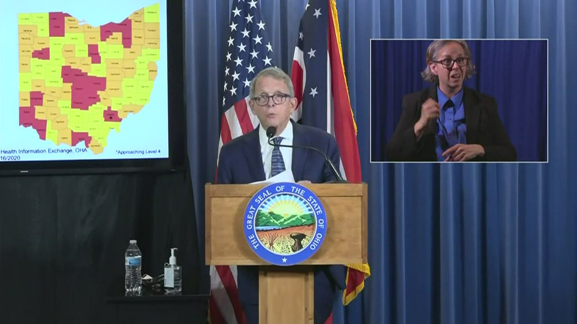 Putting Lucas County at Red Level 3, DeWine said Lucas County's coronavirus numbers have reached a level of concern.