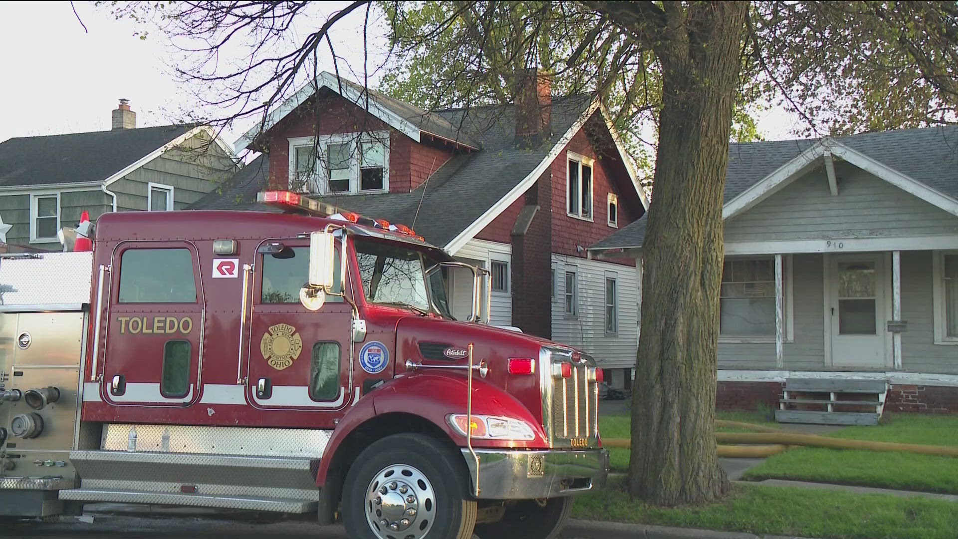 The Battalion Chief at the scene told WTOL two adults, two children, and their pet bunny were rescued from the home.