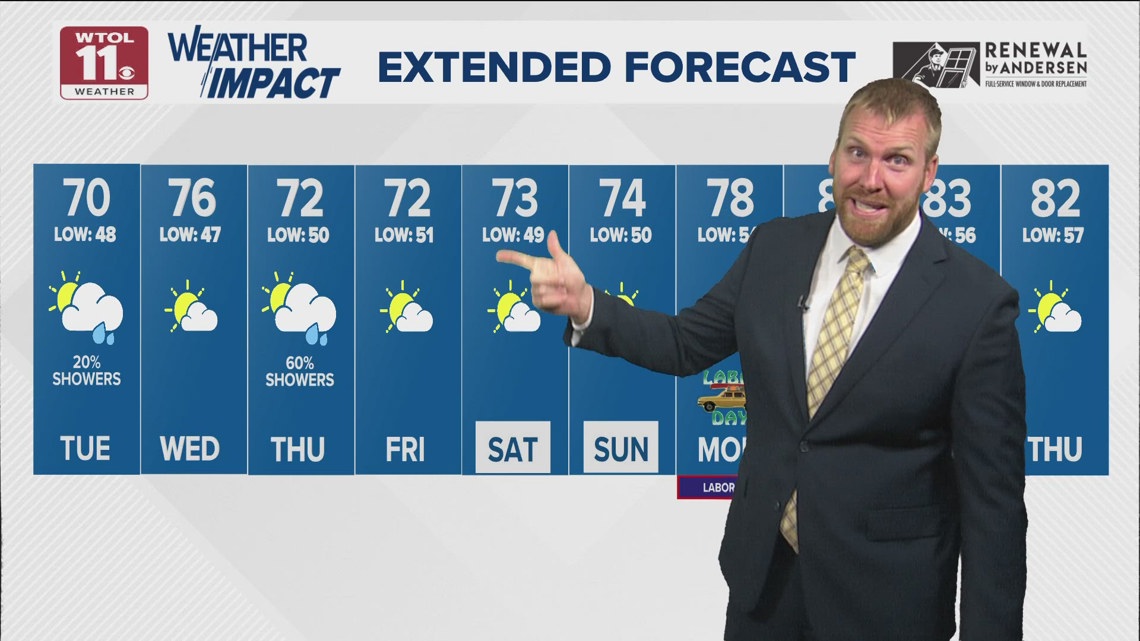 Cloudy Tuesday with highs in upper 60s to the low 70s; brief rain ...