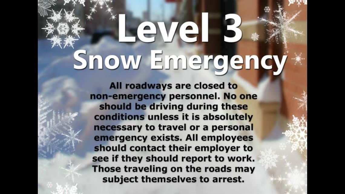 Lucas County now under level 3 snow emergency