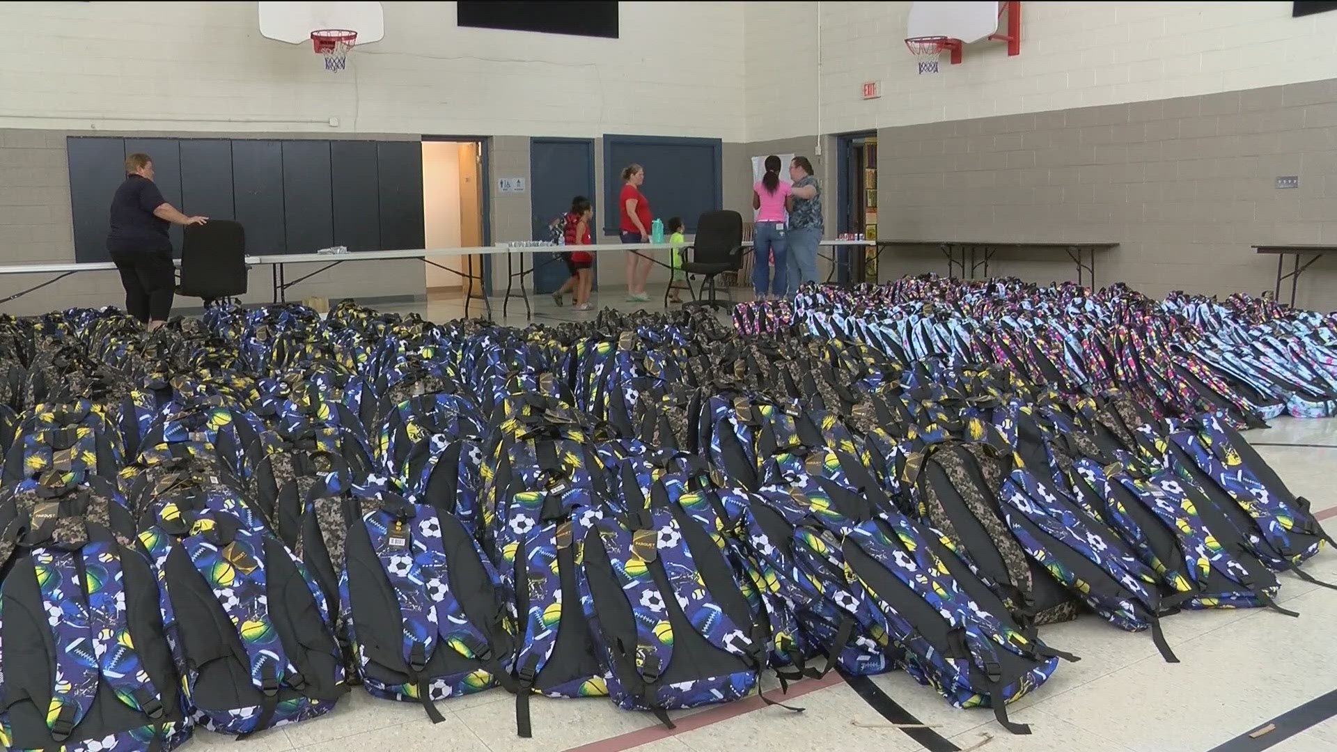 The Salvation Army is helping students during a pre-registration event.