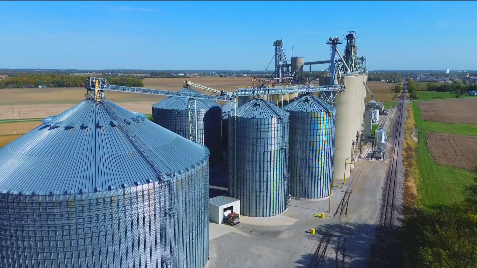 The grain elevators in northwest Ohio and southeast Michigan are working overtime as area farmers harvest corn and soybean crops.