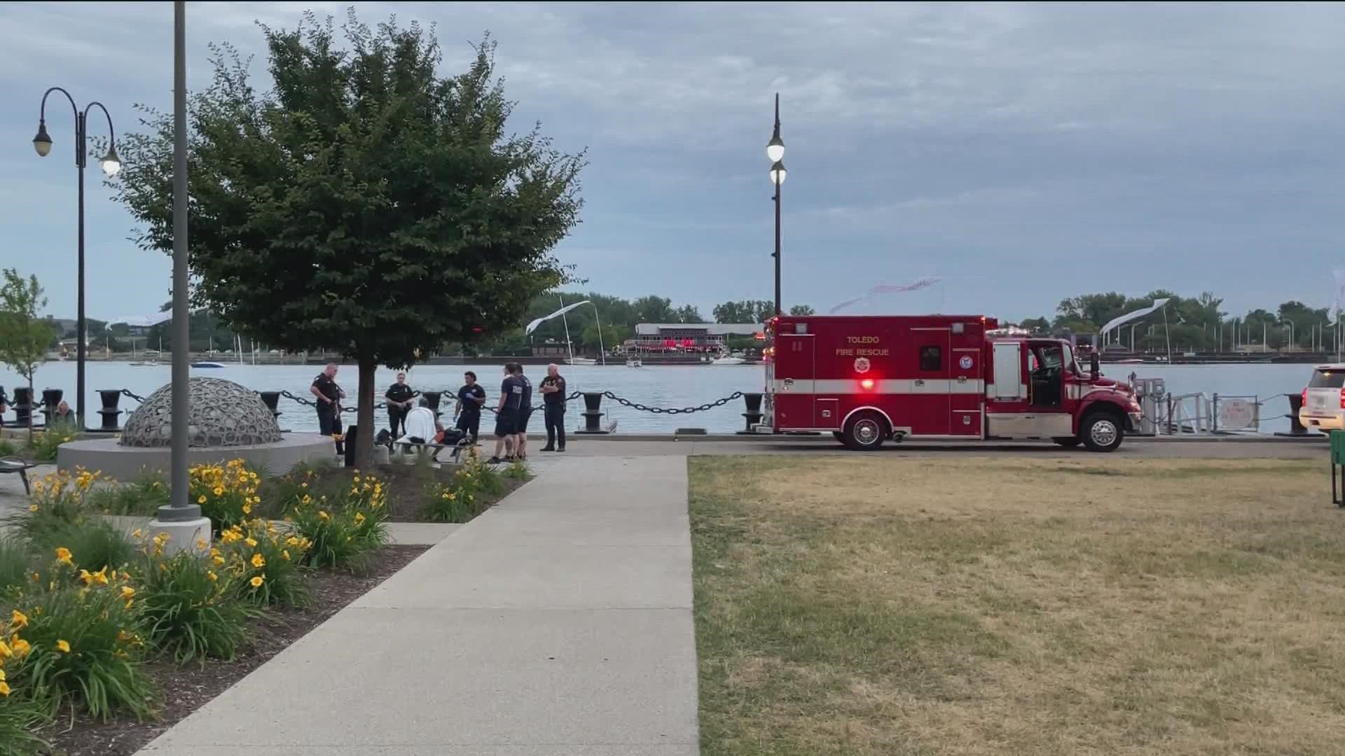 Three teens on bicycles jumped the man and stole his bike before pushing him into the river, police said. A witness called 911 while boaters came to the man's aid.