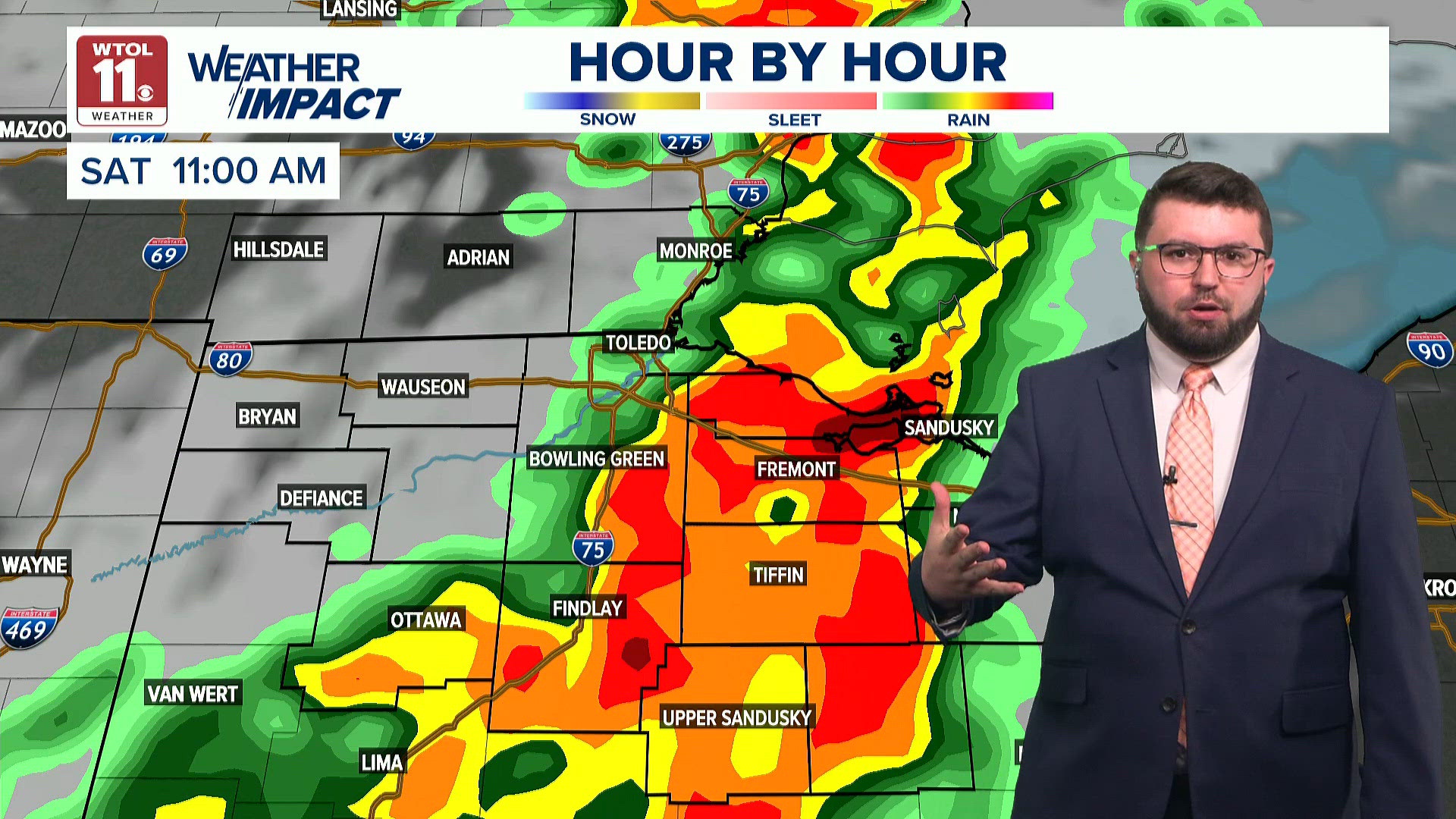 Thunderstorms roll through the area before a weekend warm-up | WTOL 11 ...